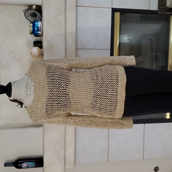 NWT VANESSA bruno Athe gold thread sweater